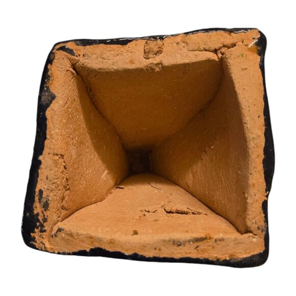 Golden Tongue Abstract Sculpture Handcrafted Vase Vessel OOAK Modern Art - Picture 10 of 16